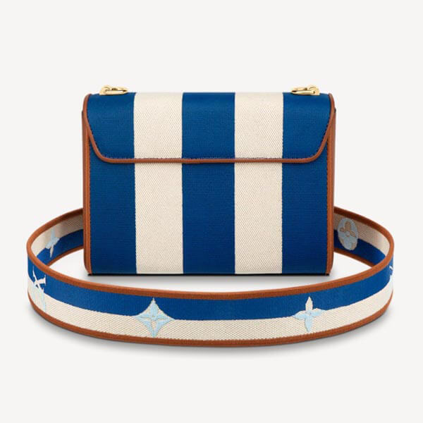 【ルイヴィトン】☆ショルダーバッグ ストライプスーパーコピー青☆M57659